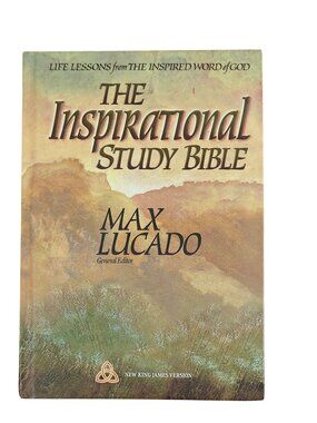 The Inspirational Study Bible Max Lucado New King James Version Hardcover 1995